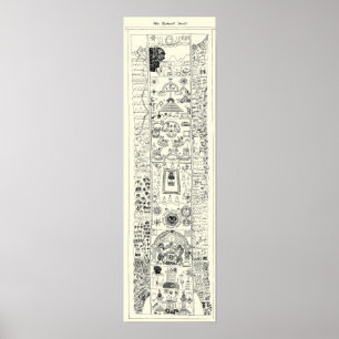 15. Jahrhundert - FreimaurerKirche-Wand-Rolle Poster