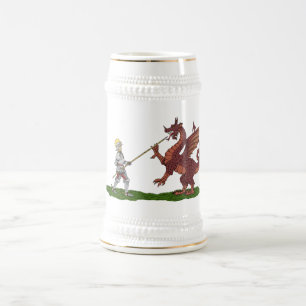 15. Jahrhundert Saint George und der Drache Bierglas
