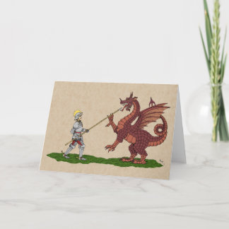 15. Jahrhundert Saint George und der Drache Karte