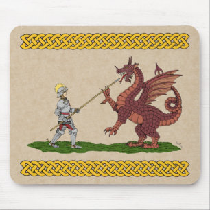 15. Jahrhundert Saint George und der Drache Mousepad