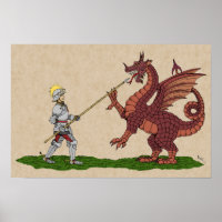15. Jahrhundert Saint George und der Drache