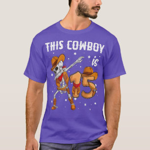 15-jähriger Cowboy-Western Dabbing Skeleton 15. b T-Shirt