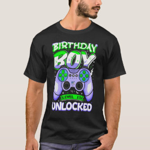 15-jähriger Junge Gamer Level entspannt 15. Geburt T-Shirt
