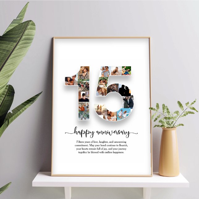 15-jähriges Foto Collage Poster (Von Creator hochgeladen)