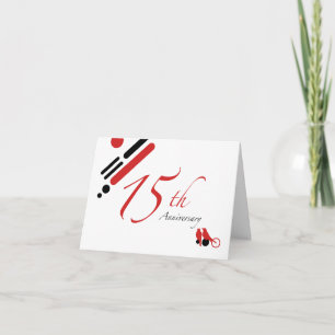 15. Jubiläum (mod Vögel) Karte