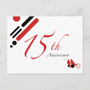 15. Jubiläum (Mod-Vögel) Postkarte