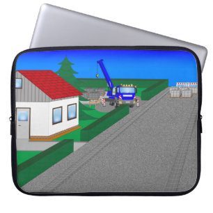 15" Laptoptasche Straßen und Hausbau Laptopschutzhülle