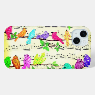 15 Mini Coque iphone des oiseaux de musique