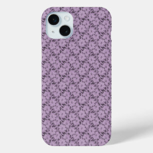 15 Mini Coque iphone floral dentelle lavande