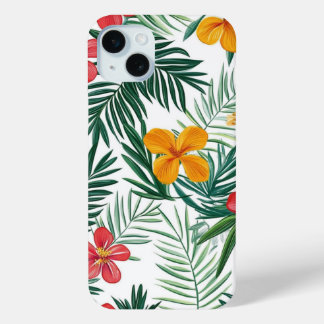 15 Mini Coque pour IPhone avec feuilles tropicaux
