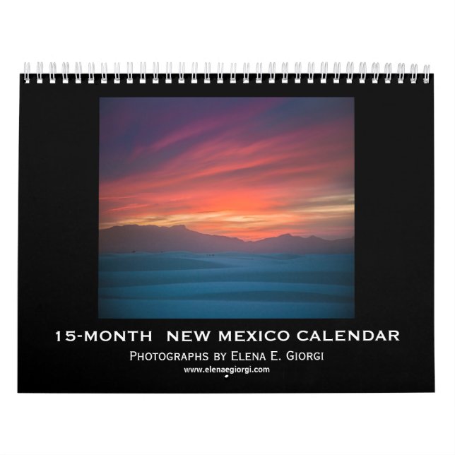 15-monatiger Kalender des New Mexiko, 2019-2020 (Titelbild)