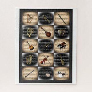 15 Musikinstrumente ~ Sheet Music Background Ji