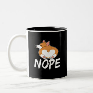15 Nope Corgi Zweifarbige Tasse