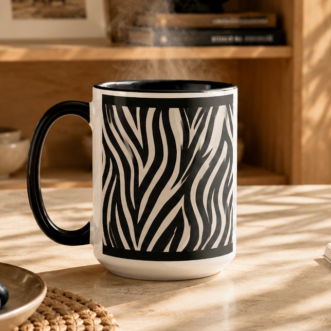 15 OZ. KAFFEE-TASSE - "ZEBRA-DRUCK" TASSE (Von Creator hochgeladen)