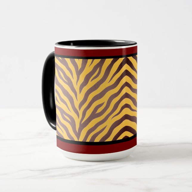 15 OZ. KAFFEE-TASSE - "ZULU PRINT" TASSE (Vorderseite Links)