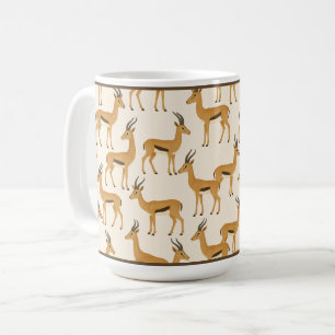  15 OZ. MUG CAFÉ - "IMPRIMER GAZELLE"