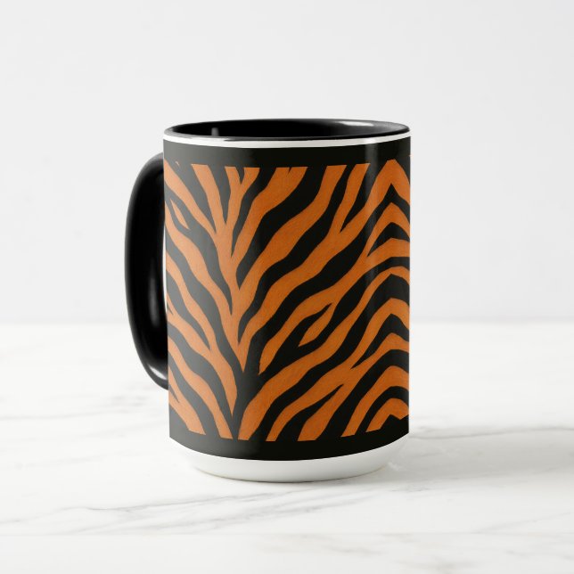  15 OZ. MUG CAFÉ - "TIGRESS IMPRIMER" (Devant gauche)