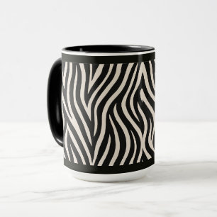  15 OZ. MUG CAFÉ - "ZEBRA PRINT"