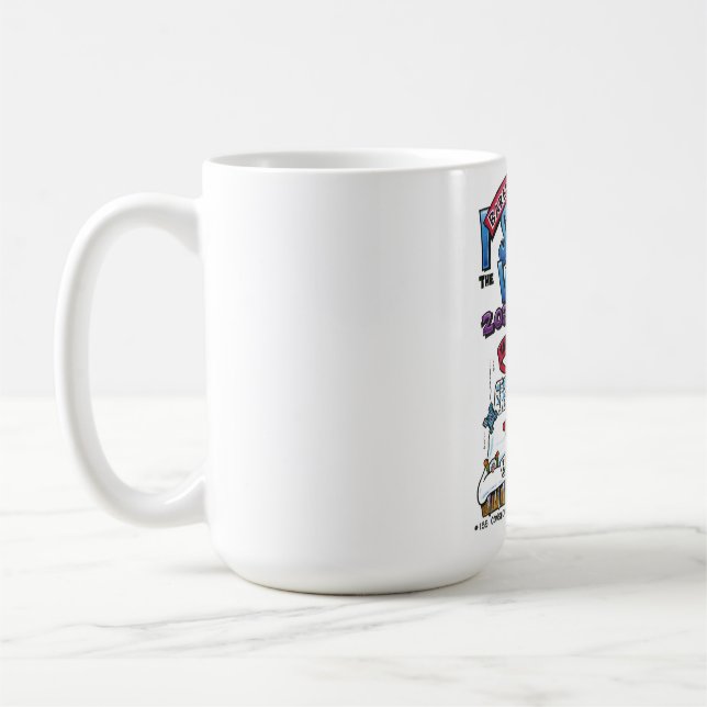 15 oz Mug : J'ai à peine survécu à l'hiver 2022-23 (Gauche)