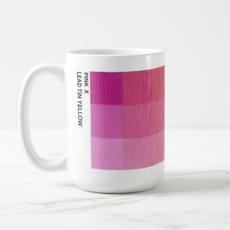 15 oz Rosa x Blei-Zinn-Gelb-Tasse Kaffeetasse