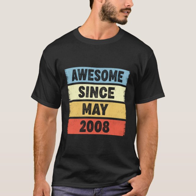 15 Phantastisch seit Mai 2008 15. T-Shirt (Vorderseite)