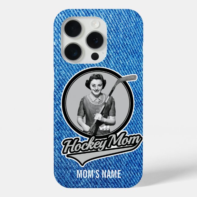 15 Pro Coque iphone de la mère de hockey (Verso)