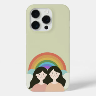 15 Pro Coque iphone Rainbow Twins de charme