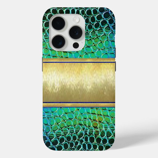 15 Pro coque iPhone Tortue Or (Verso)