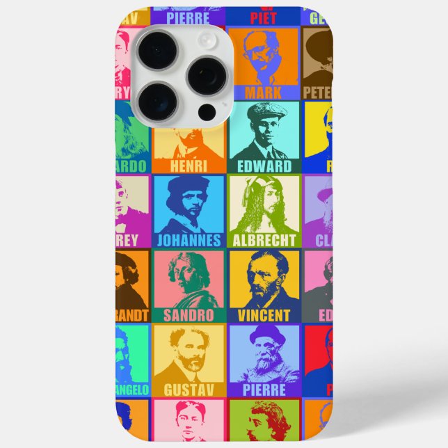 15 Pro Max Artiste | Pop Art moderne iPhone / coque ipad (Verso)