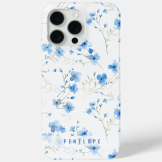 15 Pro Max Blue Oubliez-moi pas coque iphone personnalisé