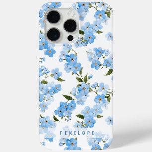 15 Pro Max Blue Oubliez-moi pas coque iphone personnalisé