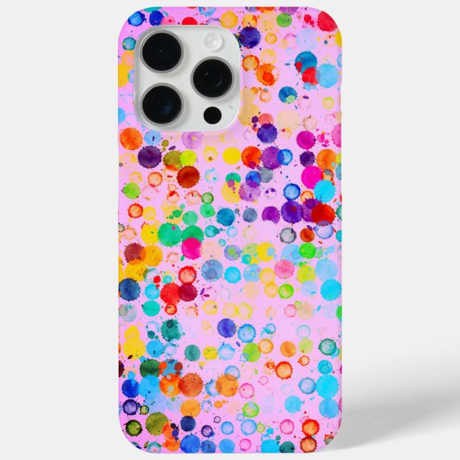 15 Pro Max Coque iphone Coque-Mate de Bubblegum Polka (Verso)