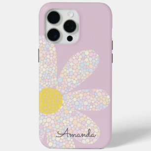 15 Pro Max Coque iphone Coque Pastel Daisy