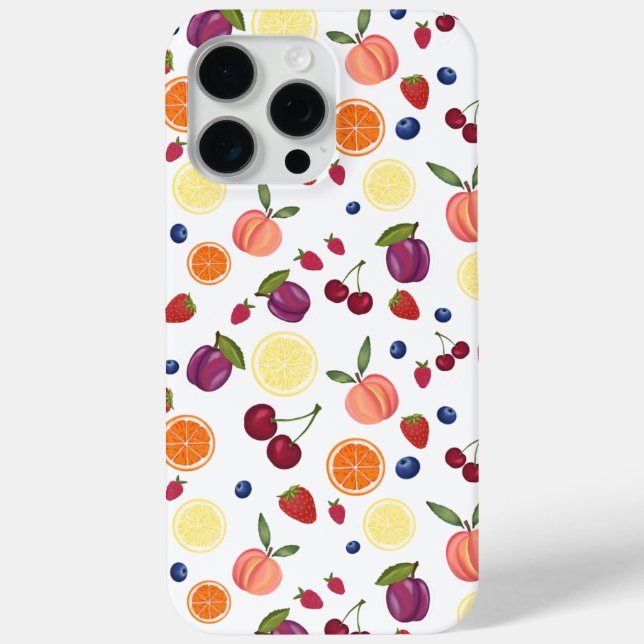 15 Pro Max Coque iphone de fruits d'aquarelle (Verso)