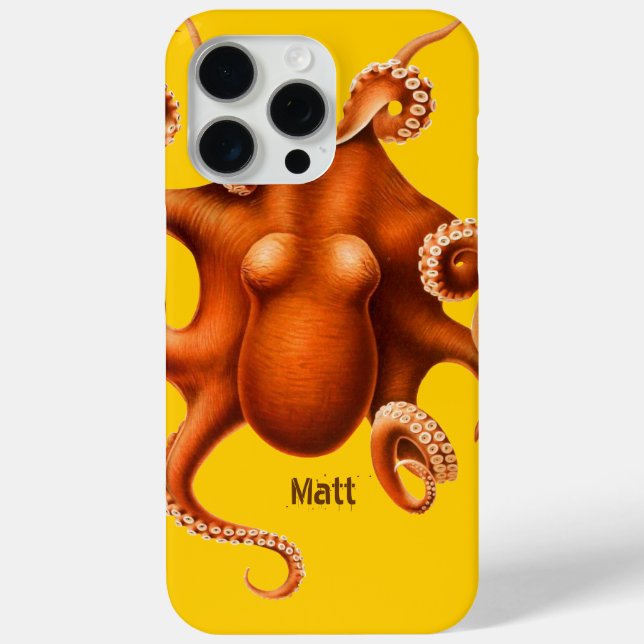 15 Pro Max Coque iphone Octopus pour lui ou elle (Verso)