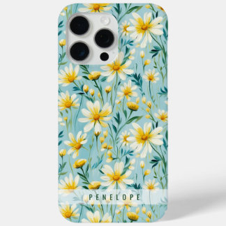 15 Pro Max Modèle floral peint coque iphone personnalisé