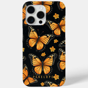 15 Pro Max Monarque papillons coque iphone personnalisé