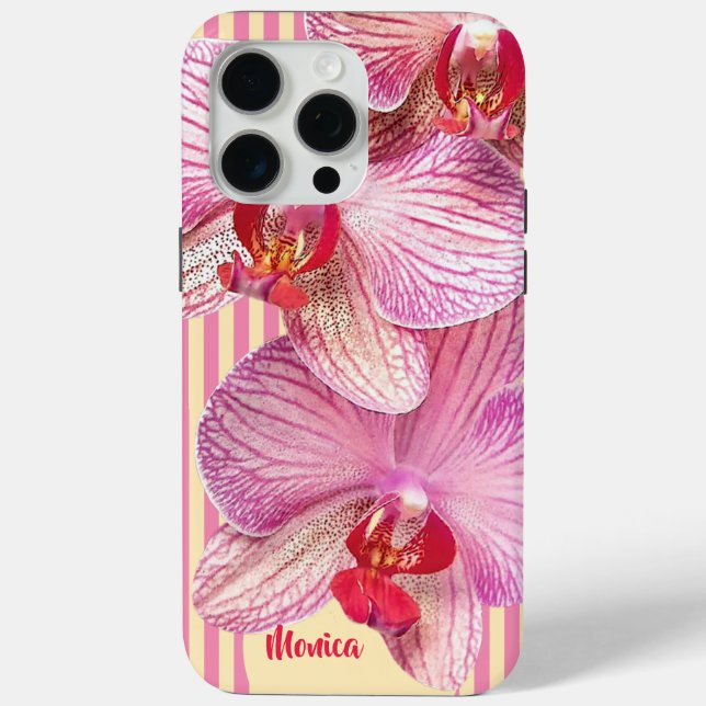 15 Pro Max Personnalisable'Fleur sauvage Apple iPhone / coque (Verso)