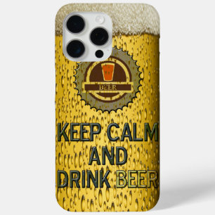 15 Pro Max Restez calme et buvez de la bière iPhone 7 coque