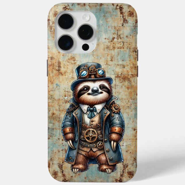 15 Pro Max Steampunk Sloth iPhone / coque ipad (Verso)