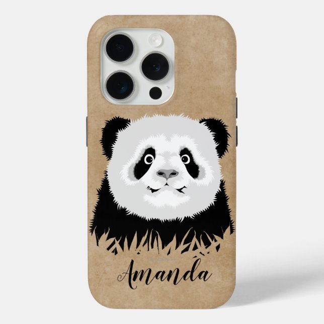 15 Pro Panda Bear Coque-Mate coque iphone (Verso)