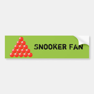 15 rotes Snooker-Ball-Dreieck Autoaufkleber