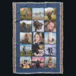 15 Square Foto Collage Keepake Blue Decke<br><div class="desc">15 quadratische Foto Layout Foto Collage werfen Decke perfekt für Ihre Instragram Fotos, mit roten Rahmen. Ein Weihnachtsgeschenk für ein Uni-gebundenes Kind! Mehr Farben gibt es in meinem Laden. —template Fotos von— https://unsplash.com/@thepootphotographer https://unsplash.com/@goodmood77 https://unsplash.com/@jenn_azraimages https://www.pexels.com/u/josh-willink-11499/ https://unsplash.com/@jairoalzate https://unsplash.com/@mindyop https://unsplash.com/@gcalebjones https://unsplash.com/@jimmymystic https://pixabay.com/no/users/3194556-3194556/ https://unsplash.com/@jwwhitt juan galafa unsplash (entfernt) https://www.pexels.com/surfers https://unsplash.com/@thesollers https://unsplash.com/@shadypete https://unsplash.com/@kyleunderscorehead (entfernt)...</div>