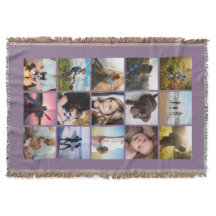 15 Square Foto Collage Keepake Lavender