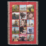 15 Square Foto Collage Keepake Red Decke<br><div class="desc">15 quadratische Foto Layout Foto Collage werfen Decke perfekt für Ihre Instragram Fotos, mit roten Rahmen. Ein Weihnachtsgeschenk für ein Uni-gebundenes Kind! Mehr Farben gibt es in meinem Laden. —template Fotos von— https://unsplash.com/@thepootphotographer https://unsplash.com/@goodmood77 https://unsplash.com/@jenn_azraimages https://www.pexels.com/u/josh-willink-11499/ https://unsplash.com/@jairoalzate https://unsplash.com/@mindyop https://unsplash.com/@gcalebjones https://unsplash.com/@jimmymystic https://pixabay.com/no/users/3194556-3194556/ https://unsplash.com/@jwwhitt juan galafa unsplash (entfernt) https://www.pexels.com/surfers https://unsplash.com/@thesollers https://unsplash.com/@shadypete https://unsplash.com/@kyleunderscorehead (entfernt)...</div>
