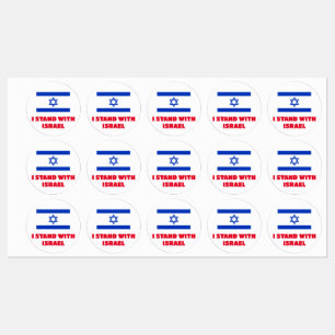 15 Stücke, die ich mit israelischen Aufkleberetike Etiketten