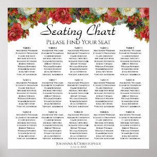 15 Tableau Rouge Fleurs d'automne Mariage Tableau 