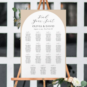 15 Tische Beige Bogen Finden Sie Ihren Platz Sitzp Poster