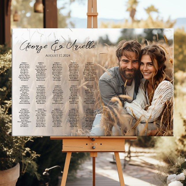 15 Tische Hochzeitstisch-Foto Poster (Von Creator hochgeladen)