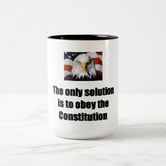 15 Unze. Kaffee-Tasse mit kahlem Adler mit dem Zweifarbige Tasse